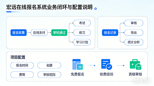 在线报名管理界面