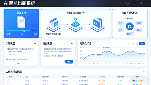 AI智能出题系统界面