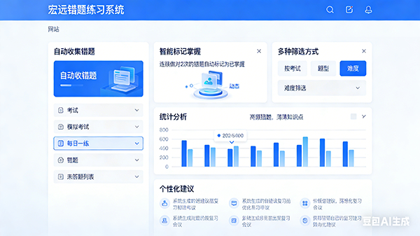 错题练习系统界面