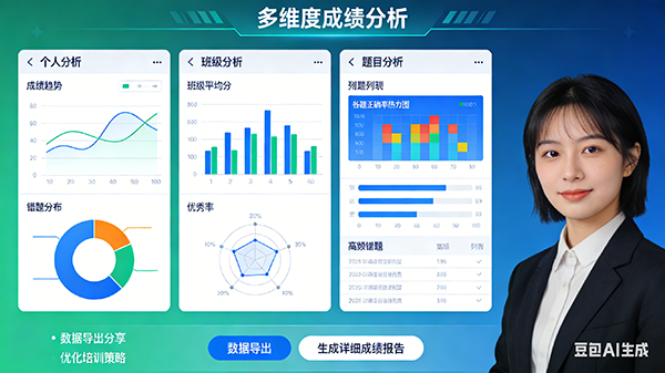 多维度成绩分析界面